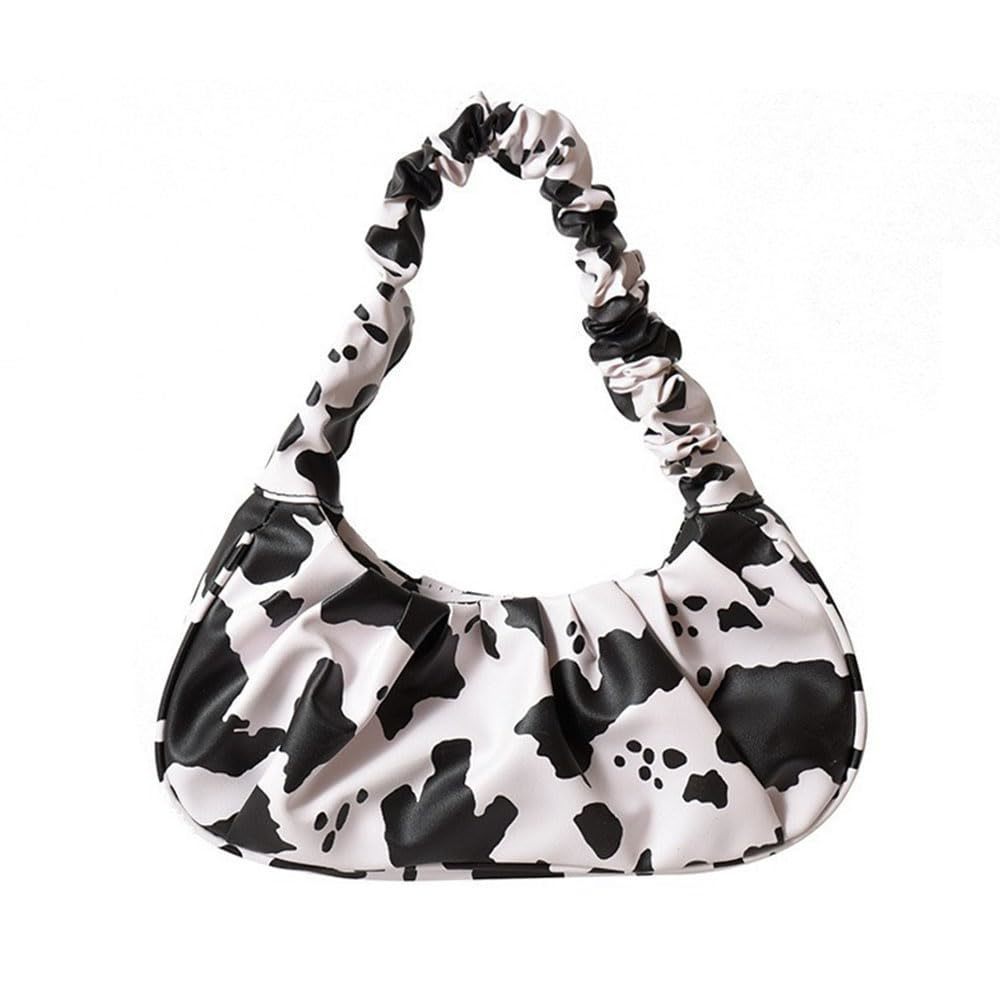 Cow Print Shoulder Bag Clutch Purse Underarm Handbag Satchel Zier :^)
